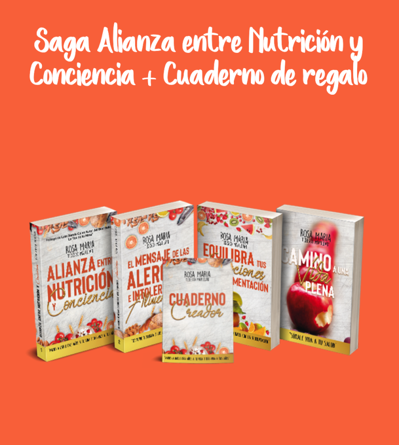 Saga Alianza entre nutrición y conciencia + Cuaderno de regalo