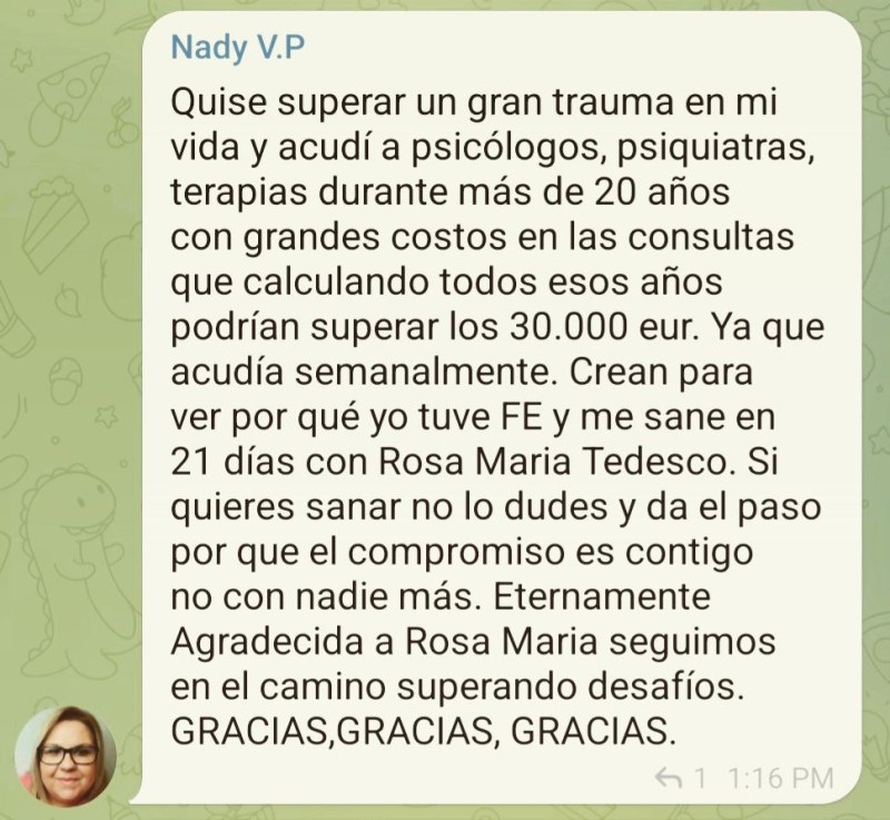 TESTIMONIO NADY V